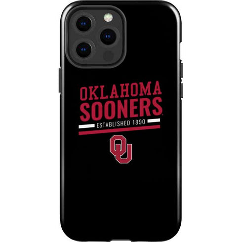 University of Oklahoma Sooners Est 1890 iPhone 15 Pro Max Impact Case