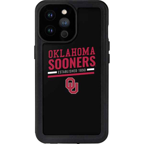 University of Oklahoma Sooners Est 1890 iPhone 14 Pro Max Waterproof Case