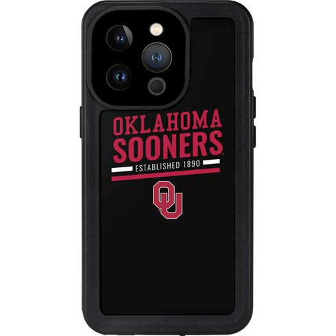 University of Oklahoma Sooners Est 1890 iPhone 14 Pro Waterproof Case