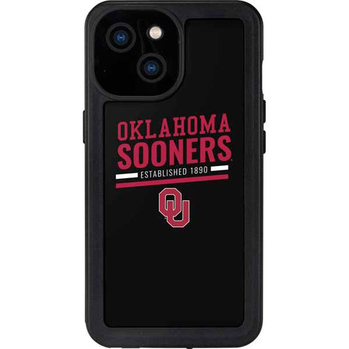 University of Oklahoma Sooners Est 1890 iPhone 15 Waterproof Case