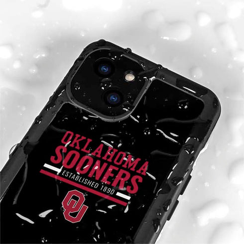 University of Oklahoma Sooners Est 1890 iPhone 15 Waterproof Case