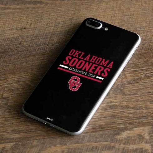 University of Oklahoma Sooners Est 1890 iPhone 8 Plus Skin