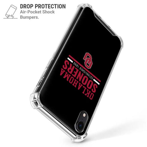 University of Oklahoma Sooners Est 1890 iPhone XR Clear Case