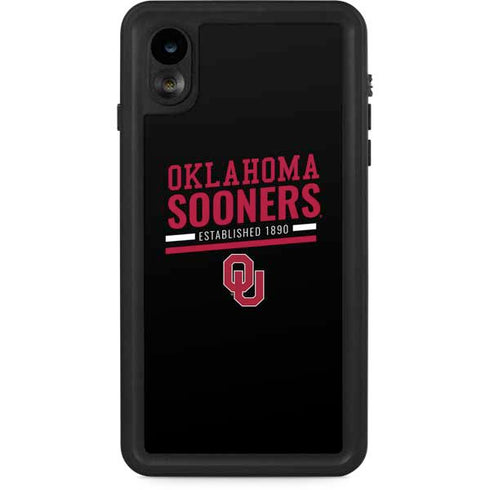 University of Oklahoma Sooners Est 1890 iPhone XR Waterproof Case