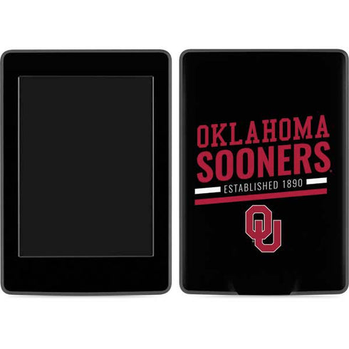 University of Oklahoma Sooners Est 1890 Amazon Kindle Skin