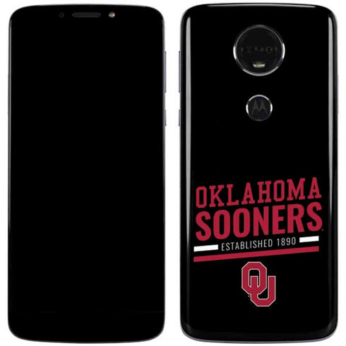 University of Oklahoma Sooners Est 1890 Moto E5 Plus Skin
