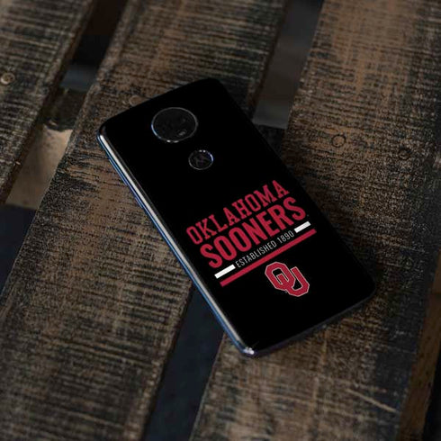 University of Oklahoma Sooners Est 1890 Moto E5 Plus Skin