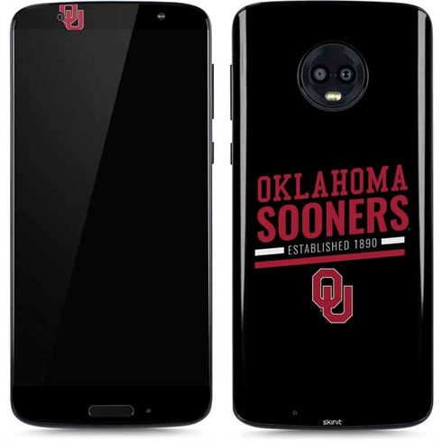 University of Oklahoma Sooners Est 1890 Moto G6 Skin