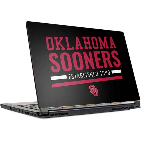 University of Oklahoma Sooners Est 1890 MSI GS65 Stealth Laptop Skin