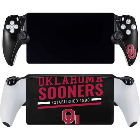 University of Oklahoma Sooners Est 1890 PlayStation Portal Remote Player Skin