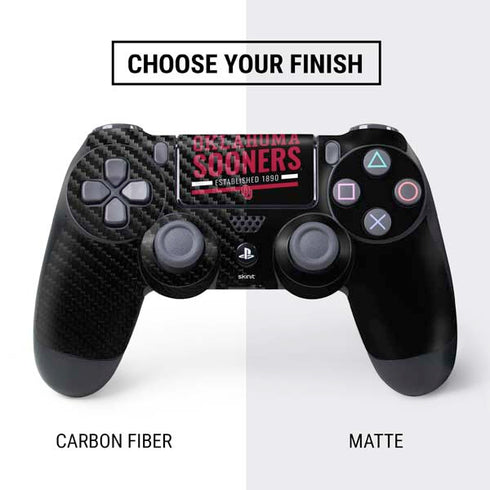 University of Oklahoma Sooners Est 1890 PS4 Controller Skin