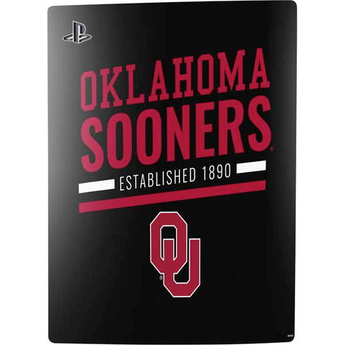 University of Oklahoma Sooners Est 1890 PS5 Console Skin