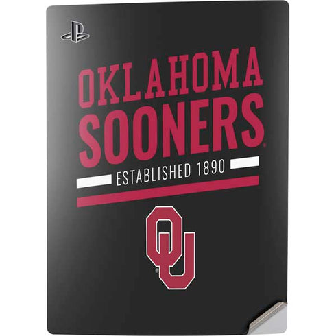University of Oklahoma Sooners Est 1890 PS5 Digital Edition Console Skin