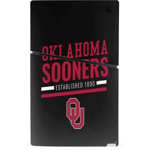 University of Oklahoma Sooners Est 1890 PS5 Slim Digital Edition Console Skin