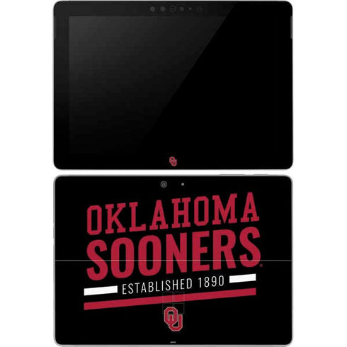 University of Oklahoma Sooners Est 1890 Surface Go Skin