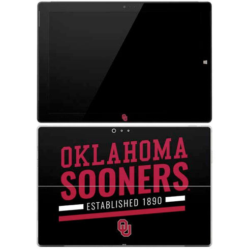University of Oklahoma Sooners Est 1890 Surface Pro 3 Skin