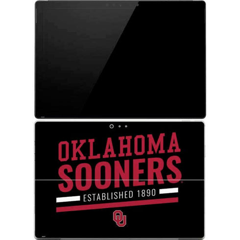 University of Oklahoma Sooners Est 1890 Surface Pro 4 Skin