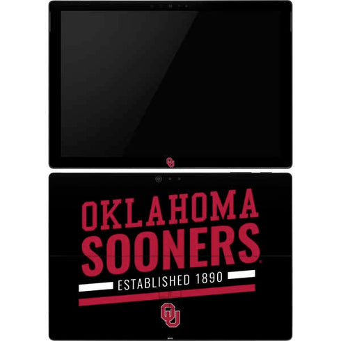 University of Oklahoma Sooners Est 1890 Surface Pro 6 Skin