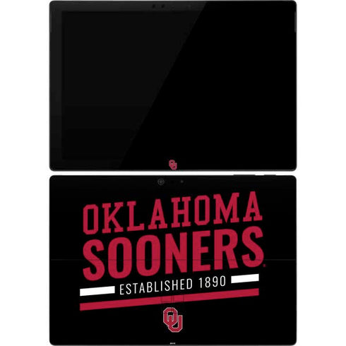 University of Oklahoma Sooners Est 1890 Surface Pro 7 Skin