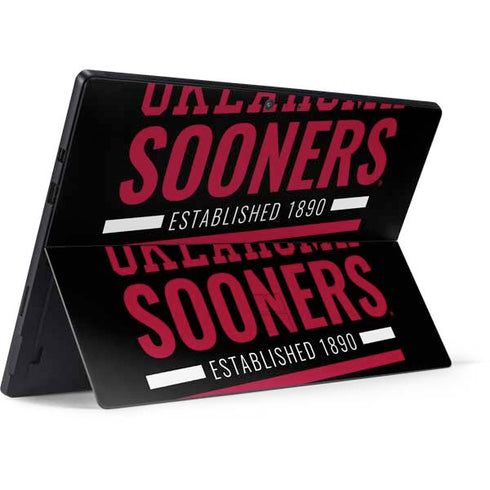 University of Oklahoma Sooners Est 1890 Surface Pro 7 Skin