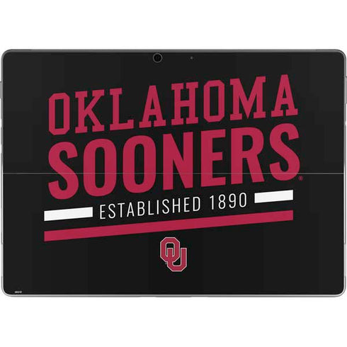 University of Oklahoma Sooners Est 1890 Surface Pro 9 Skin