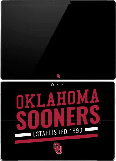 University of Oklahoma Sooners Est 1890 Surface Pro (2017) Skin