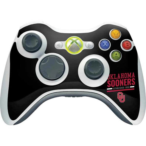 University of Oklahoma Sooners Est 1890 Xbox 360 Wireless Controller Skin