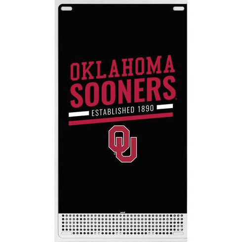 University of Oklahoma Sooners Est 1890 Xbox Series S Bundle Skin