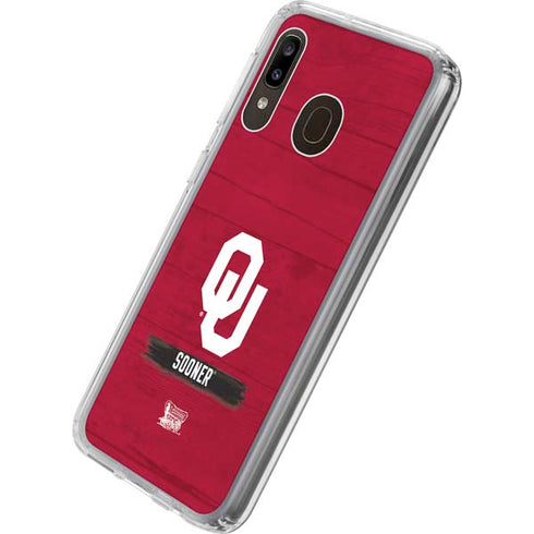 University of Oklahoma Sooners Galaxy A20 Clear Case
