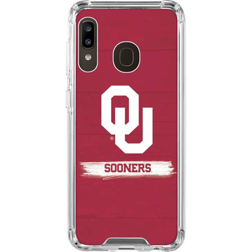 University of Oklahoma Sooners Galaxy A30 Clear Case