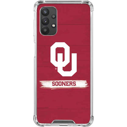University of Oklahoma Sooners Galaxy A32 5G Clear Case