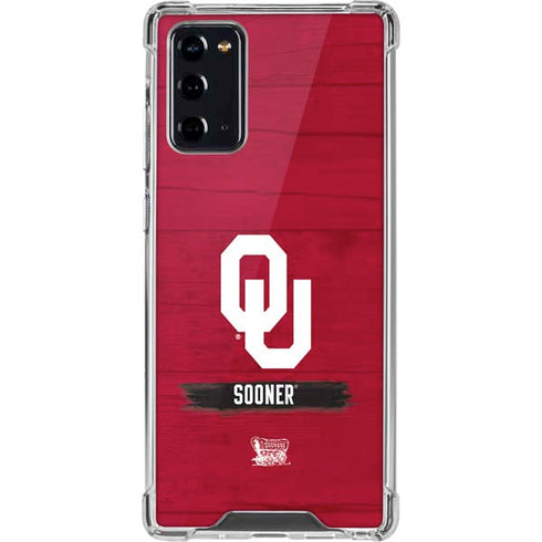 University of Oklahoma Sooners Galaxy Note20 5G Clear Case