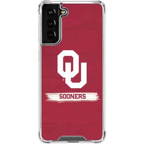 University of Oklahoma Sooners Galaxy S21 FE Clear Case