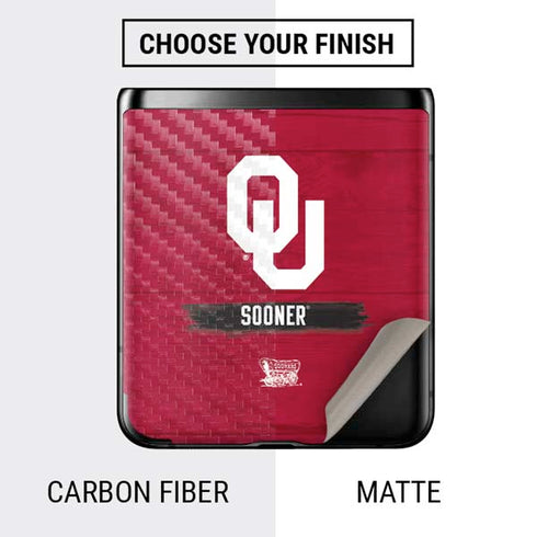 University of Oklahoma Sooners Galaxy Z Flip Skin
