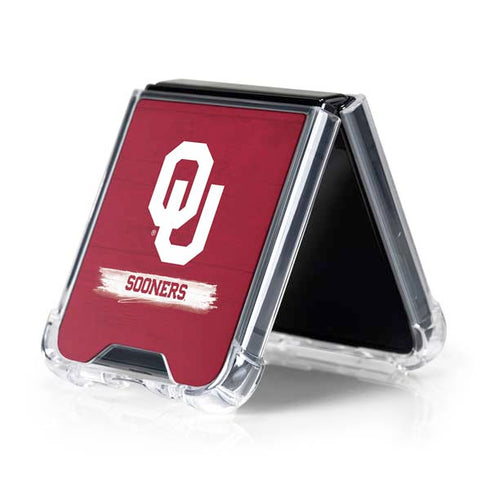 University of Oklahoma Sooners Galaxy Z Flip5 5G Clear Case