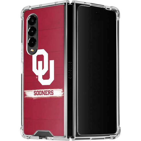 University of Oklahoma Sooners Galaxy Z Fold4 5G Clear Case