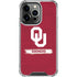 University of Oklahoma Sooners iPhone 15 Pro Clear Case