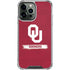 University of Oklahoma Sooners iPhone 14 Pro Max Clear Case