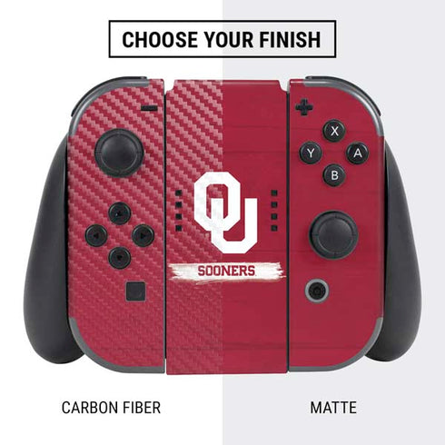 University of Oklahoma Sooners Nintendo Switch Bundle Skin