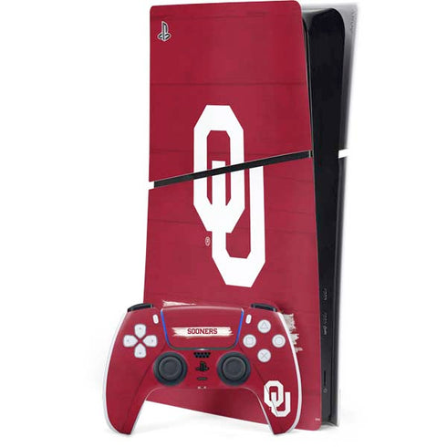 University of Oklahoma Sooners PS5 Slim Digital Edition Bundle Skin