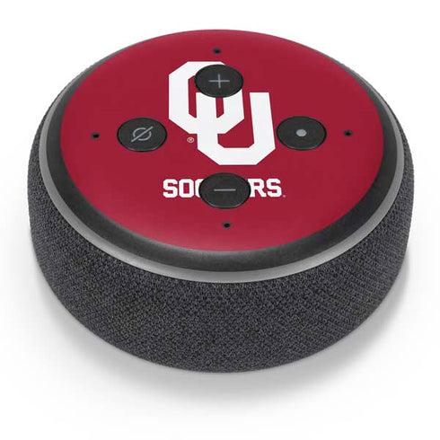 University of Oklahoma Sooners Red Amazon Echo Dot Skin