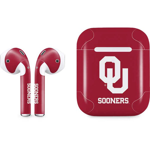 University of Oklahoma Sooners Red Apple AirPods 2 Skin