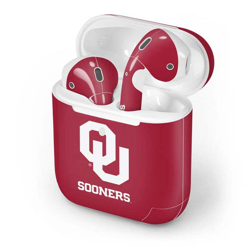 University of Oklahoma Sooners Red Apple AirPods 2 Skin