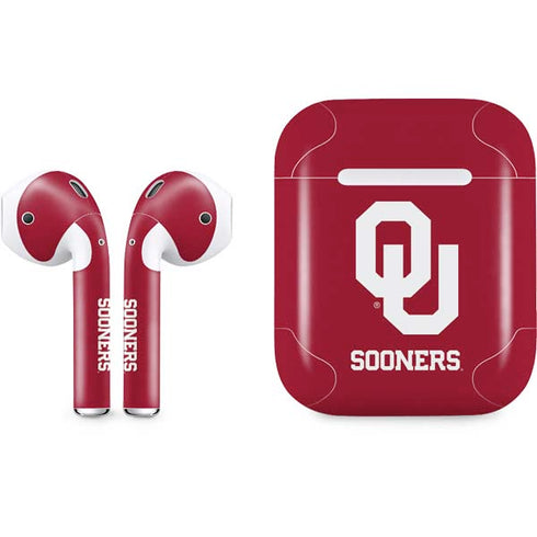 University of Oklahoma Sooners Red Apple AirPods Skin