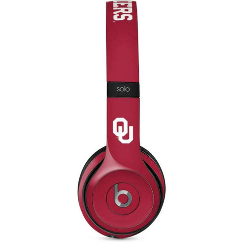 University of Oklahoma Sooners Red Beats Solo 2 Wired Skin