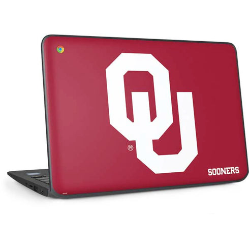 University of Oklahoma Sooners Red HP Chromebook Skin