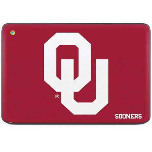 University of Oklahoma Sooners Red HP Chromebook Skin