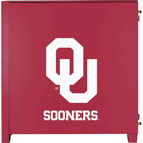 University of Oklahoma Sooners Red Corsair 4000D Tempered Glass Mid-Tower ATX Case Skin