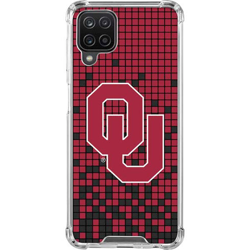 University of Oklahoma Sooners Red Digi Galaxy A12 Clear Case