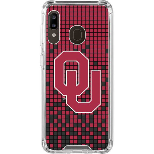 University of Oklahoma Sooners Red Digi Galaxy A30 Clear Case